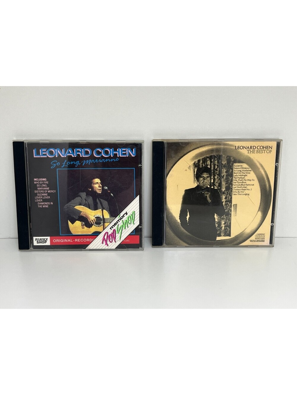 Leonard Cohen Lot of 2 CDs So Long Marianne + The Best Of Columbia